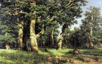 150の主題の芸術作品 Painting - オーク林 1887 古典的な風景 イワン・イワノビッチの森